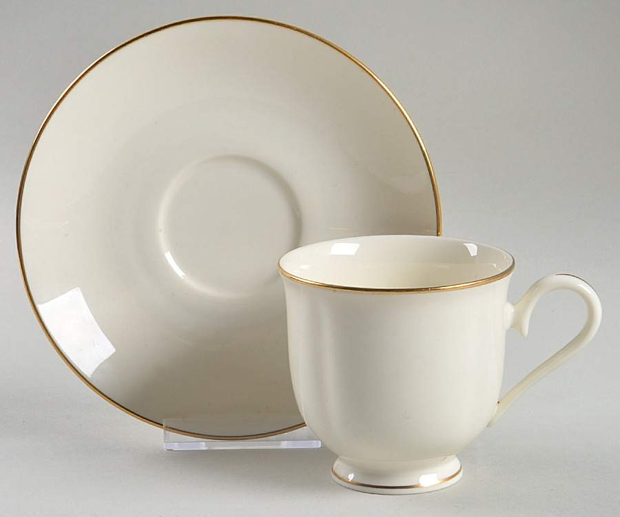 L26 Footed Cup & Saucer Set by Lenox-1