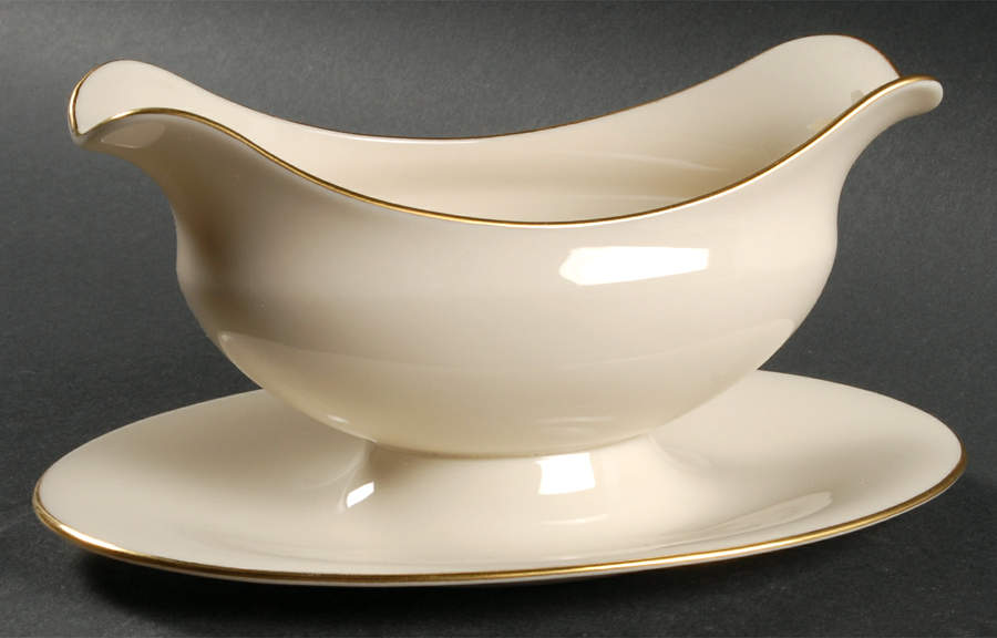 L26 Gravy Boat with Attached Underplate by Lenox-1