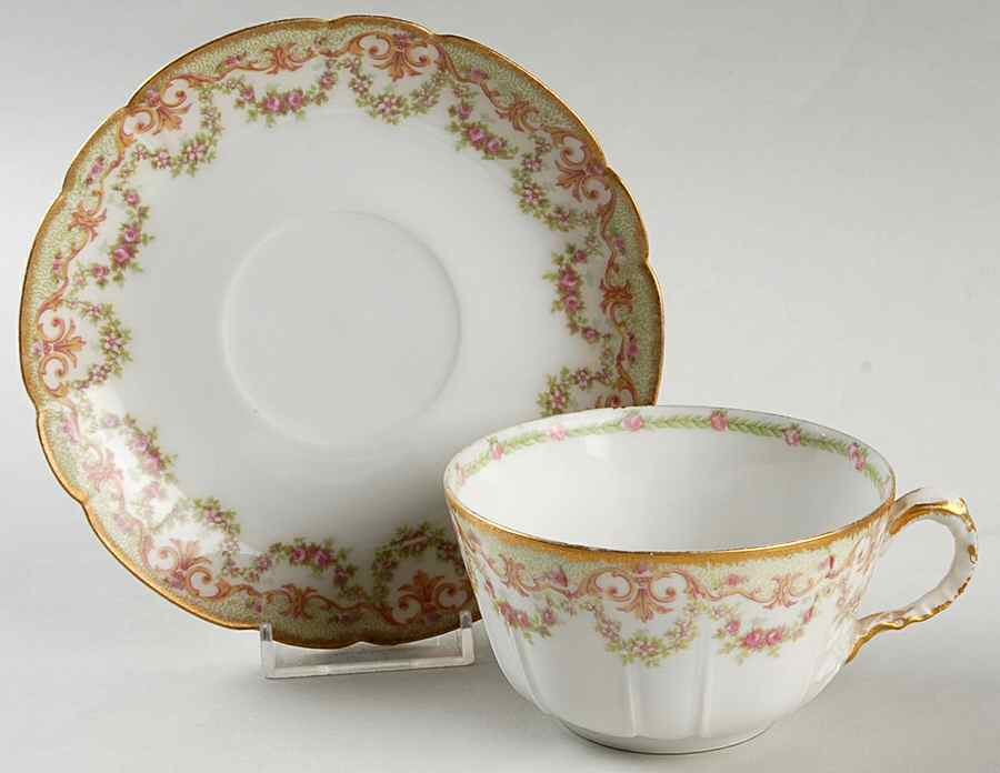 LSS38 Flat Cup & Saucer Set by Lazarus Straus & Sons-1