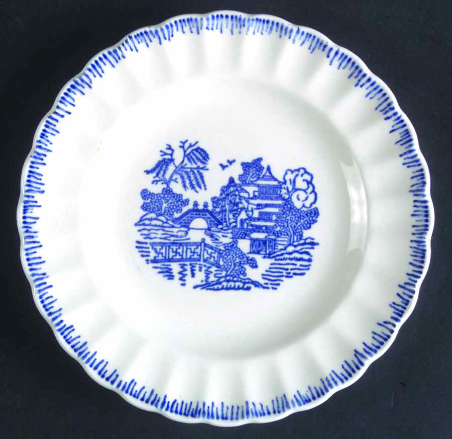 Blue Willow Bread & Butter Plate by Limoges-American-1