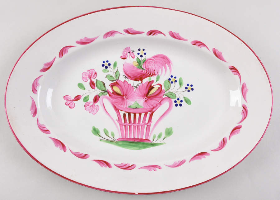 LUN7 15" Oval Serving Platter by Luneville-1