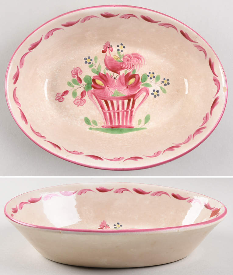 LUN7 10" Oval Vegetable Bowl by Luneville-1
