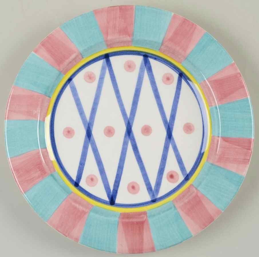 Aqua Pinata Luncheon Plate by Los Angeles-1