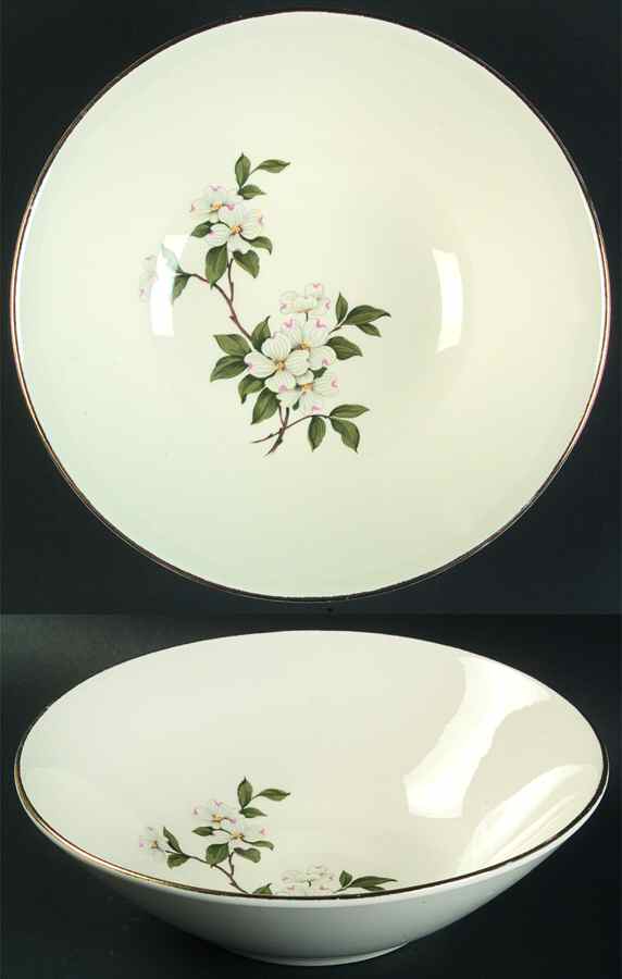 New Dogwood 8" Round Vegetable Bowl by Limoges-American-1