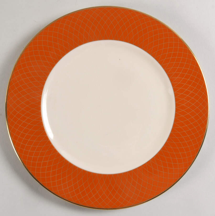 Au Courant Persimmon Dinner Plate by Lenox-1