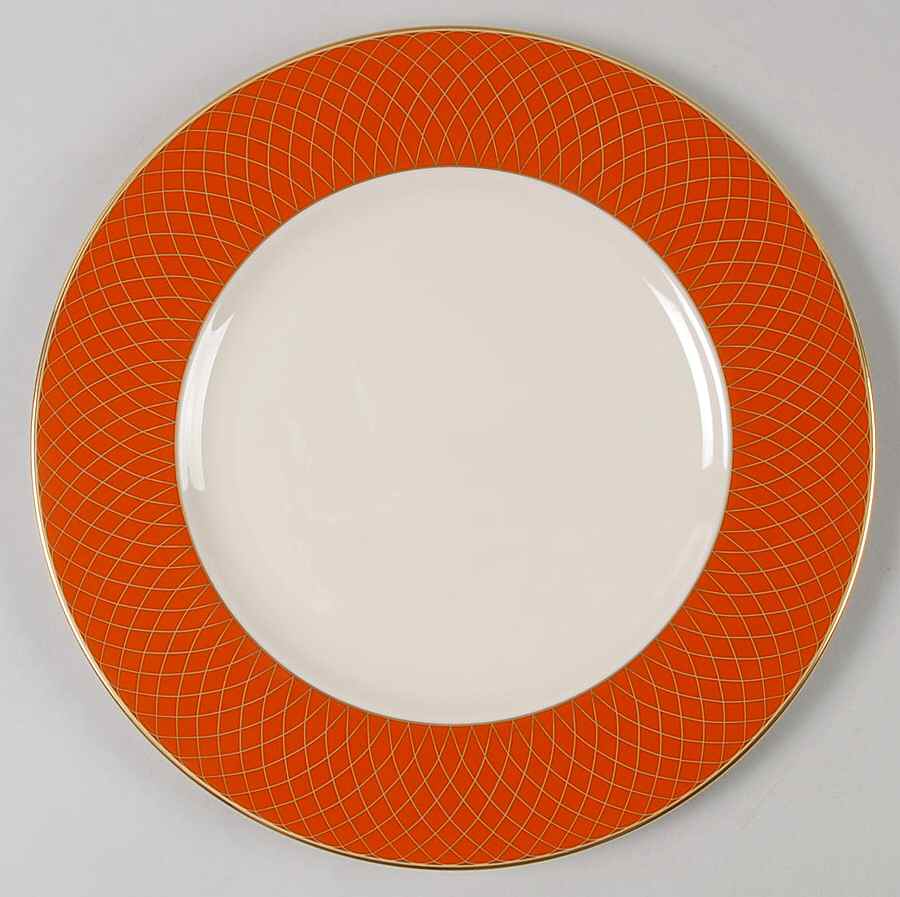 Au Courant Persimmon Dinner Plate by Lenox-1