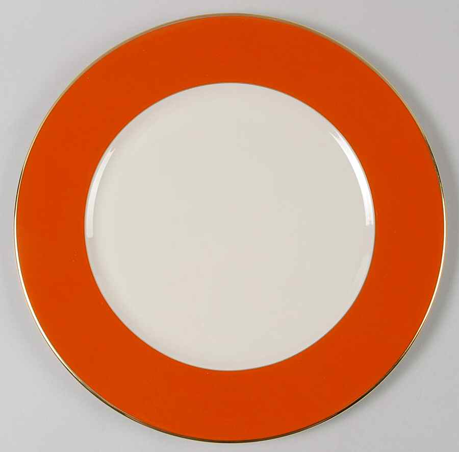 Au Courant Persimmon Service Plate (Charger) by Lenox-1