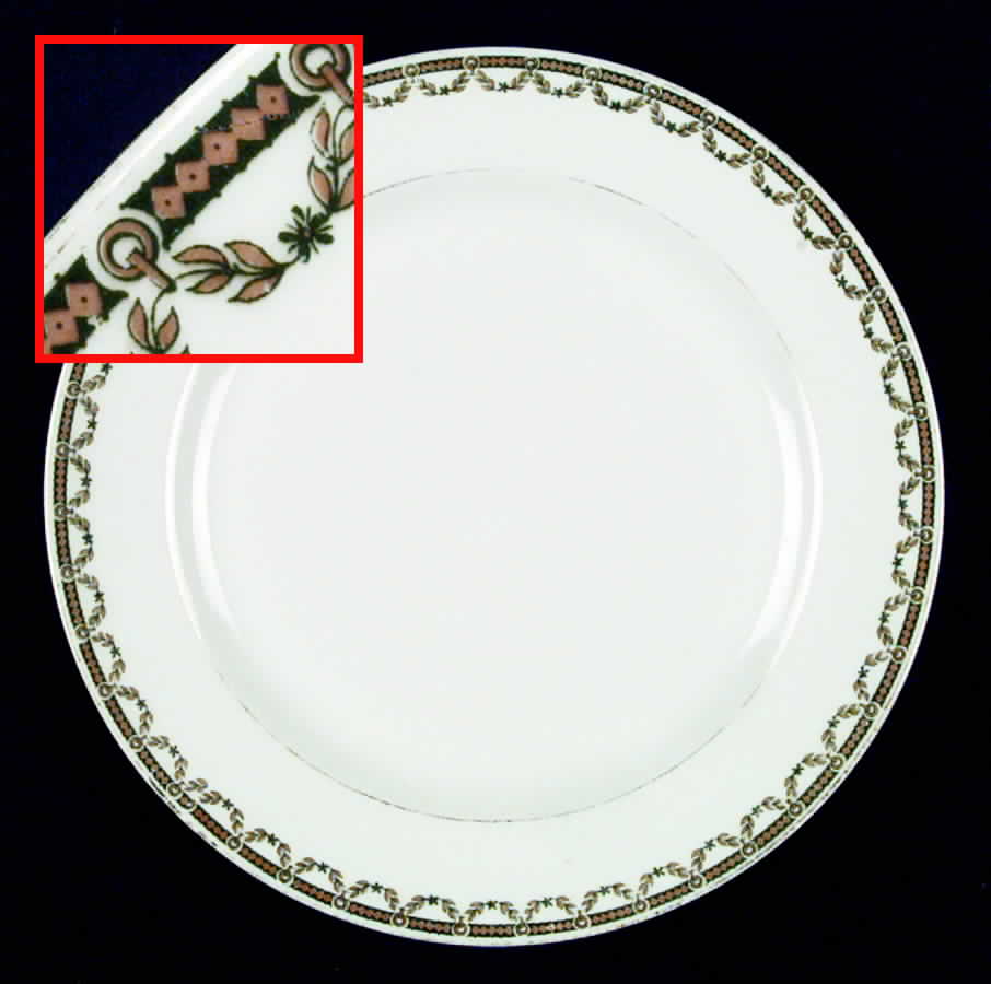 LIM49 Dinner Plate by Limoges-French-1