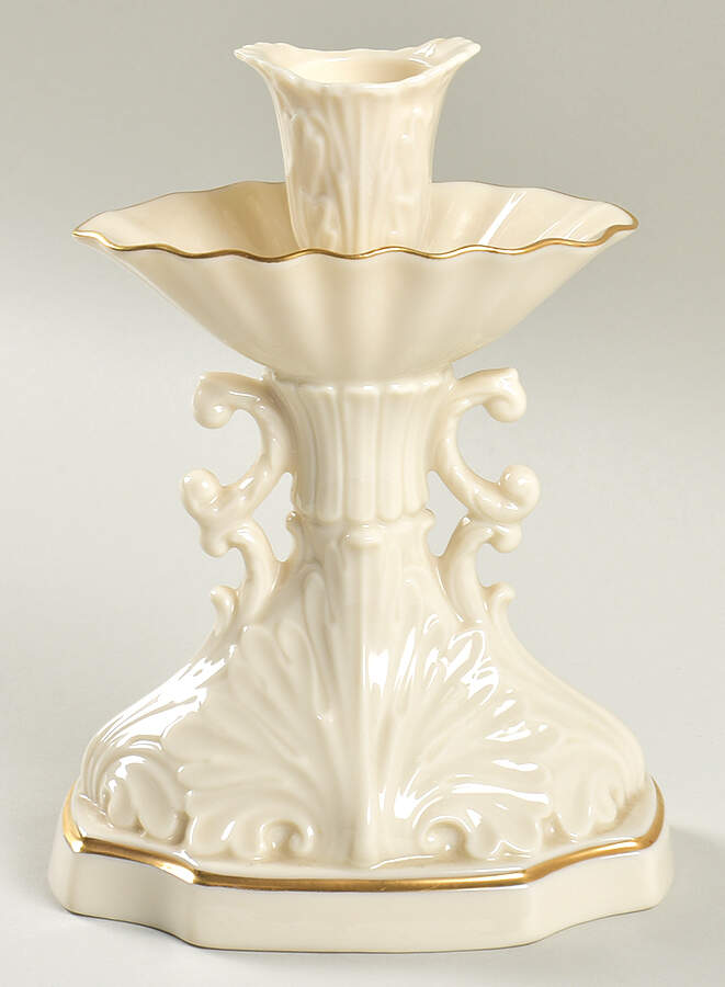 Aquarius Collection (Giftware) 6" Candlestick by Lenox-1