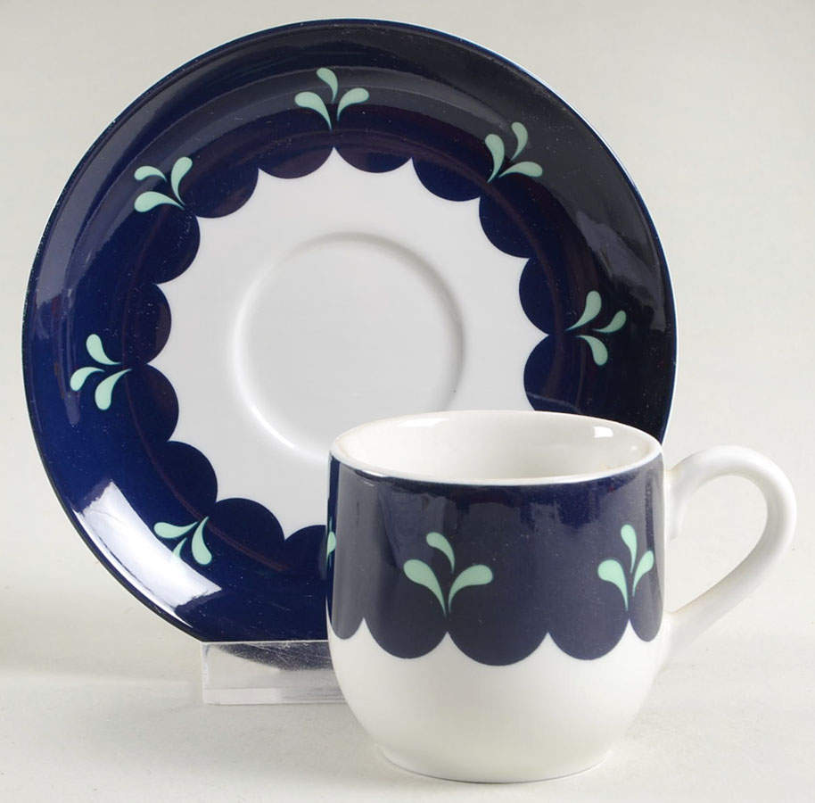 Bedazzle Sapphire Flat Demitasse Cup & Saucer Set by Lenox-1