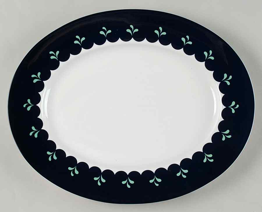 Bedazzle Sapphire 14" Oval Serving Platter by Lenox-1