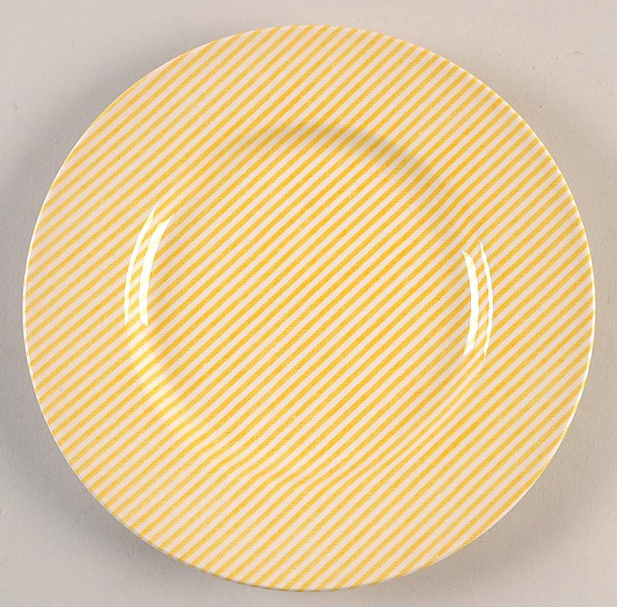 Button Down Yellow Salad Plate by Ralph Lauren China-1