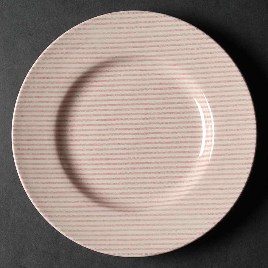 Button Down Pink Salad Plate by Ralph Lauren China-1