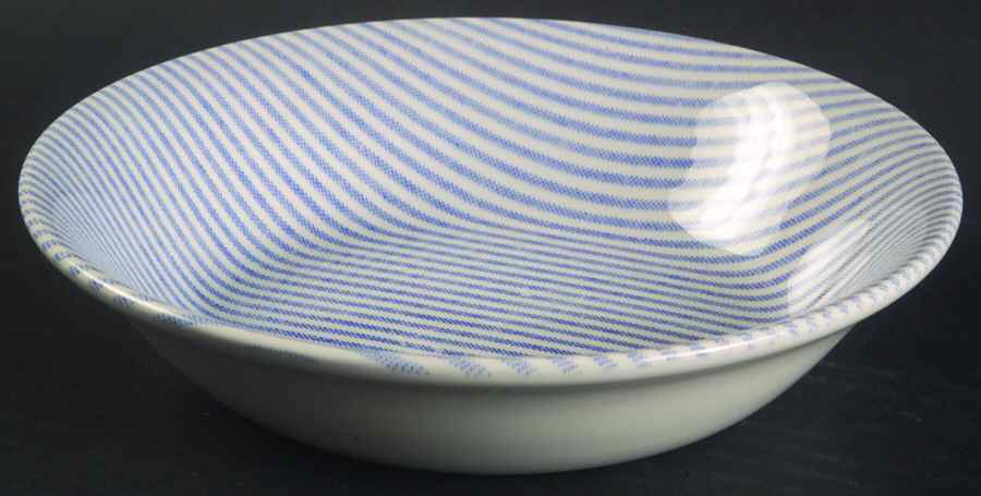 Button Down Blue Coupe Cereal Bowl by Ralph Lauren China-1