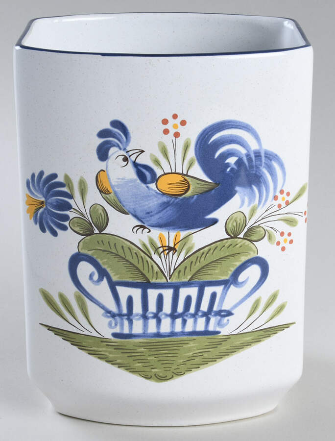 Chanteclerc Blue Extra Large Canister No Lid by Luneville-1