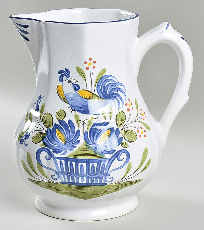 Chanteclerc Blue 48 Oz Jug by Luneville-1