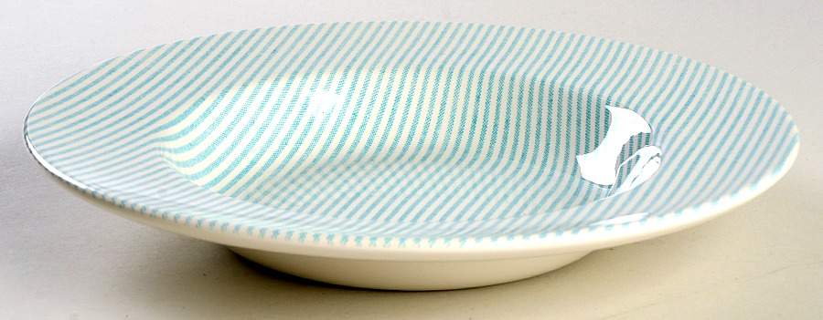 Button Down Green 9" Individual Pasta Bowl by Ralph Lauren China-1