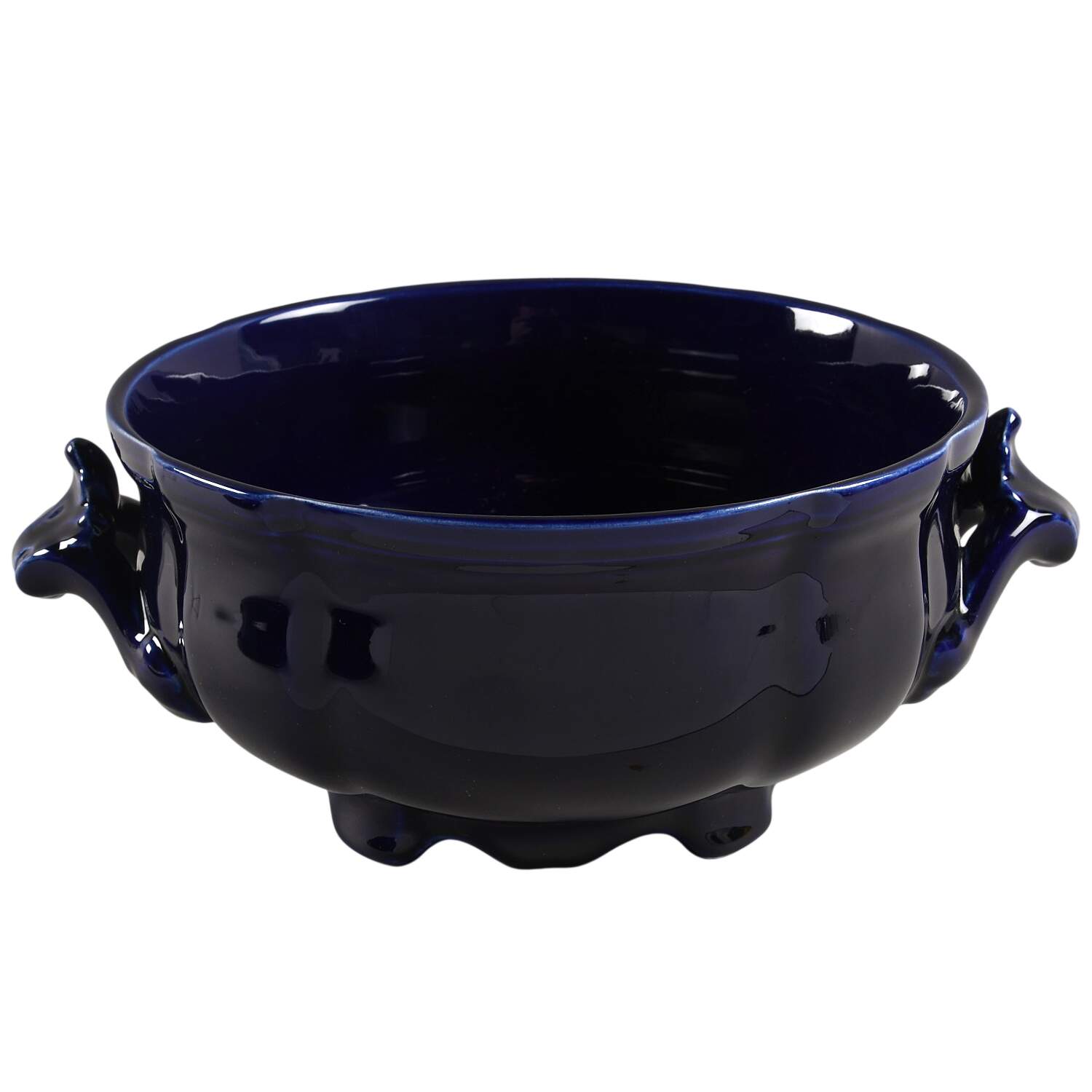 Louis XV Cobalt Round Vegetable No Lid by Luneville-1