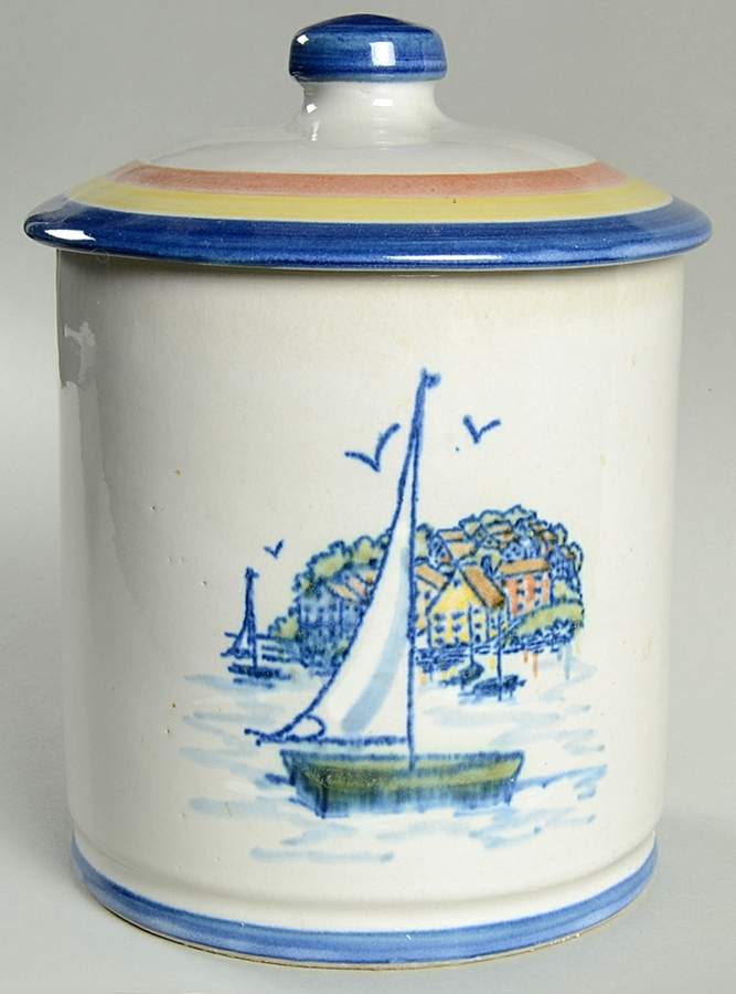 Ye Olde Harbor Large Canister & Lid by Louisville-1