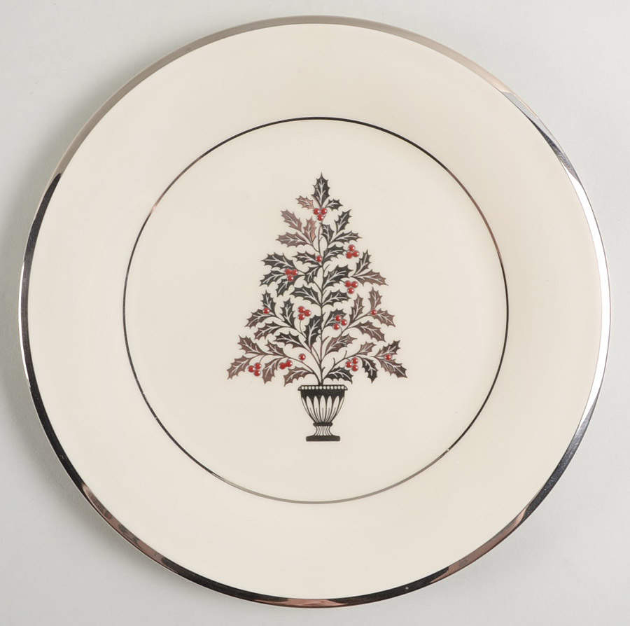 Solitaire Christmas Accent Salad Plate by Lenox-1