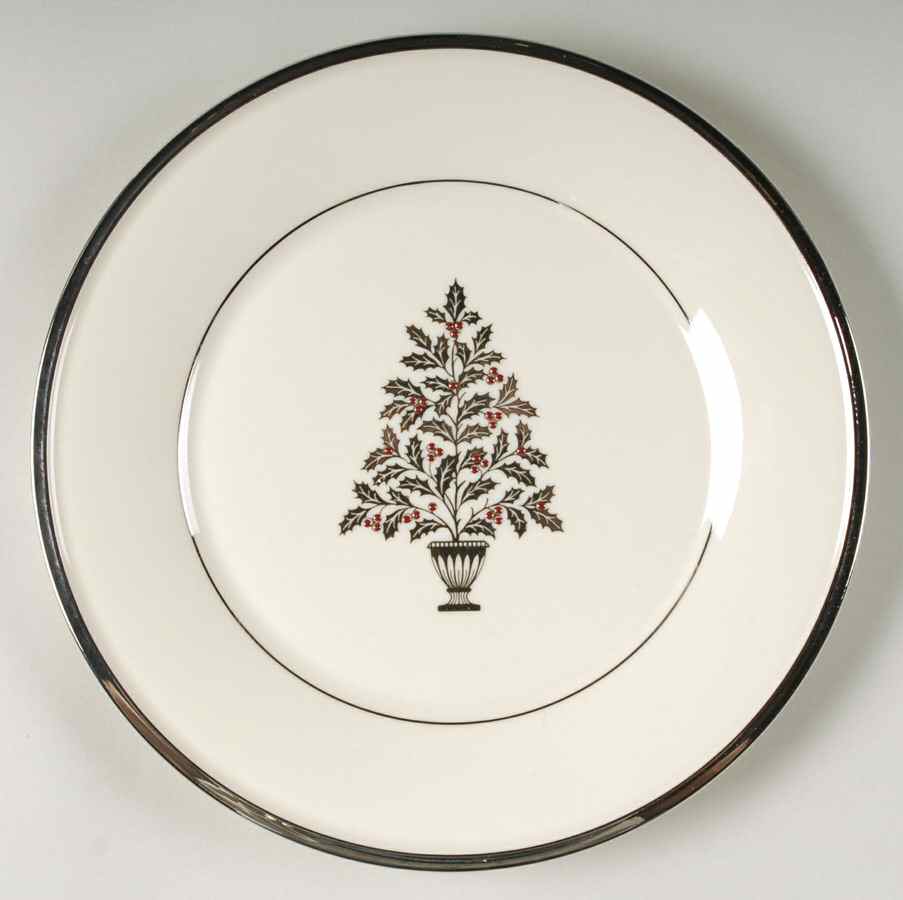 Solitaire Christmas Accent Luncheon Plate by Lenox-1