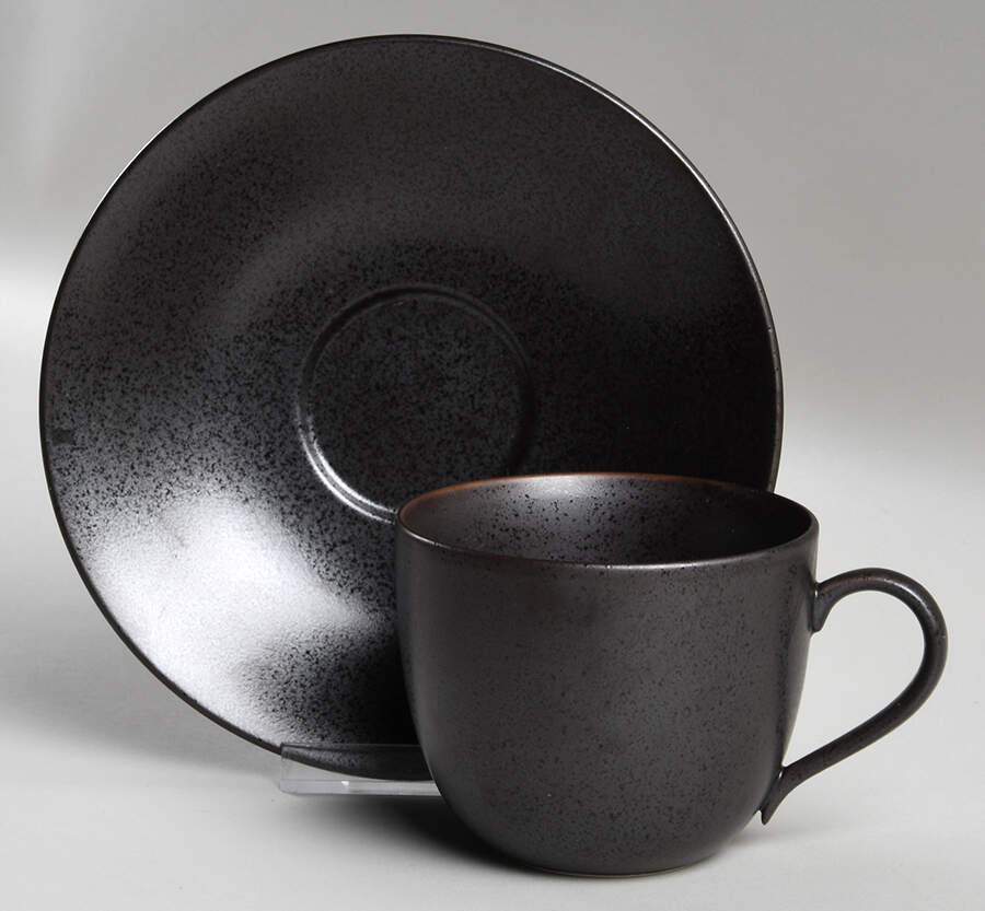 Piano (Round, Smooth Texture) Flat Cup & Saucer Set by Lindt-Stymeist-1