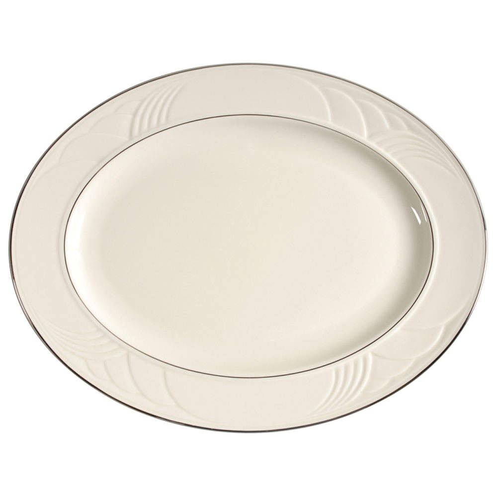 Sand Dune Platinum 16" Oval Serving Platter by Lenox-1
