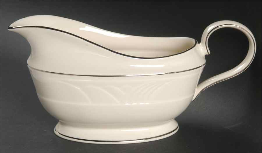 Sand Dune Platinum Gravy Boat by Lenox-1