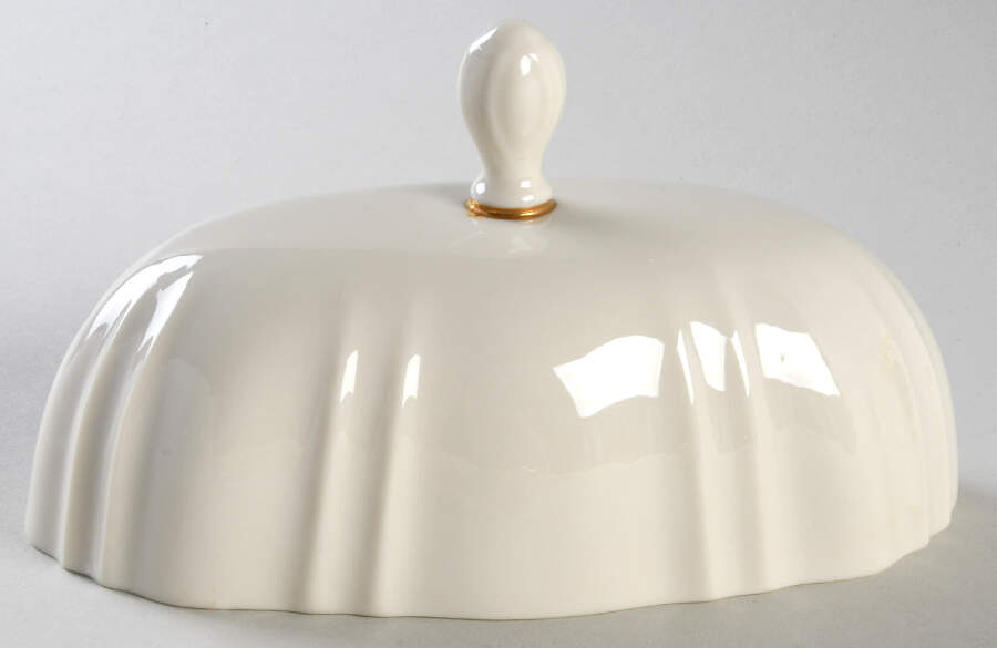 Symphony (Giftware, Gold Trim) Lid for 1/4 Lb Butter by Lenox-1