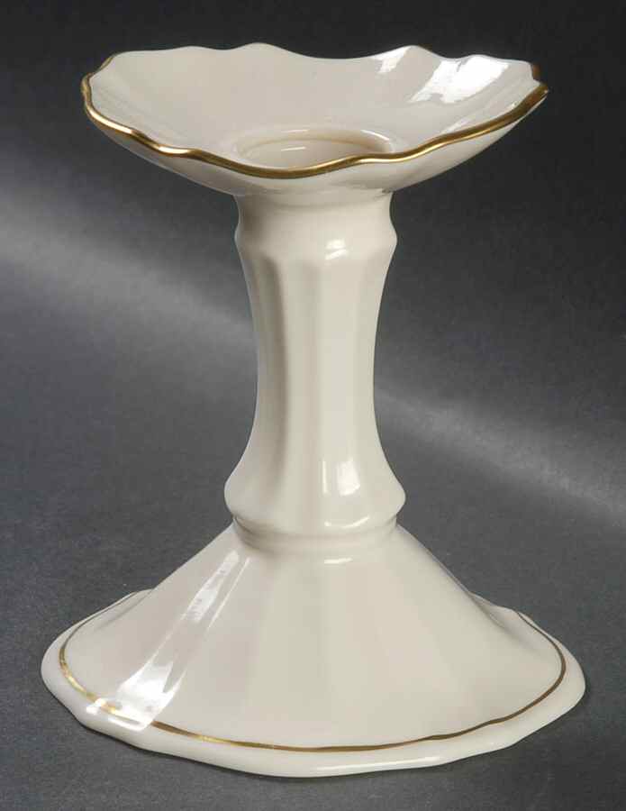 Symphony (Giftware, Gold Trim) 4" Candlestick by Lenox-1
