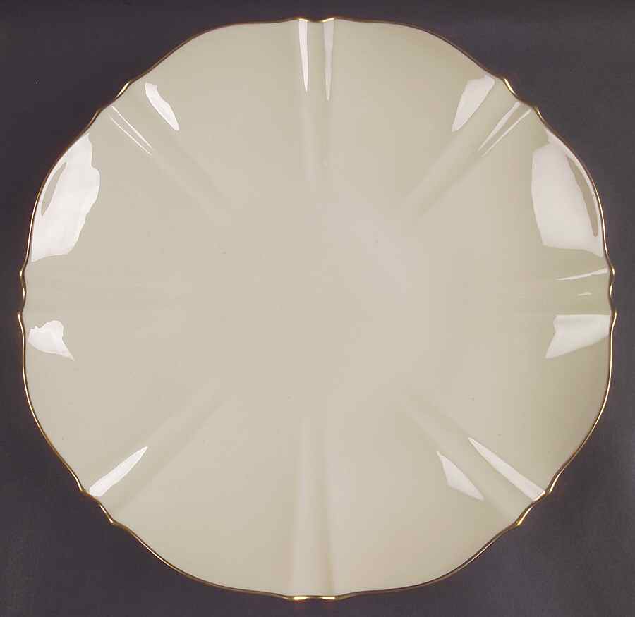 Symphony (Giftware, Gold Trim) 12" Chop Plate (Round Platter) by Lenox-1