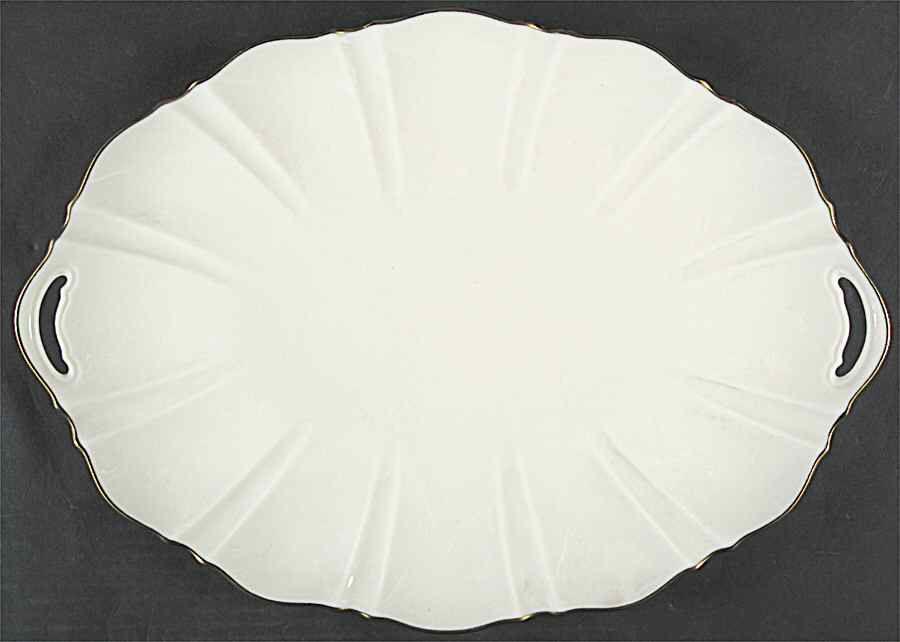 Symphony (Giftware, Gold Trim) 17" Oval Serving Platter by Lenox-1