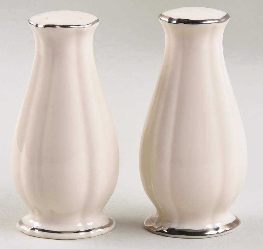 Symphony (Giftware, Platinum Trim) Salt & Pepper Set by Lenox-1
