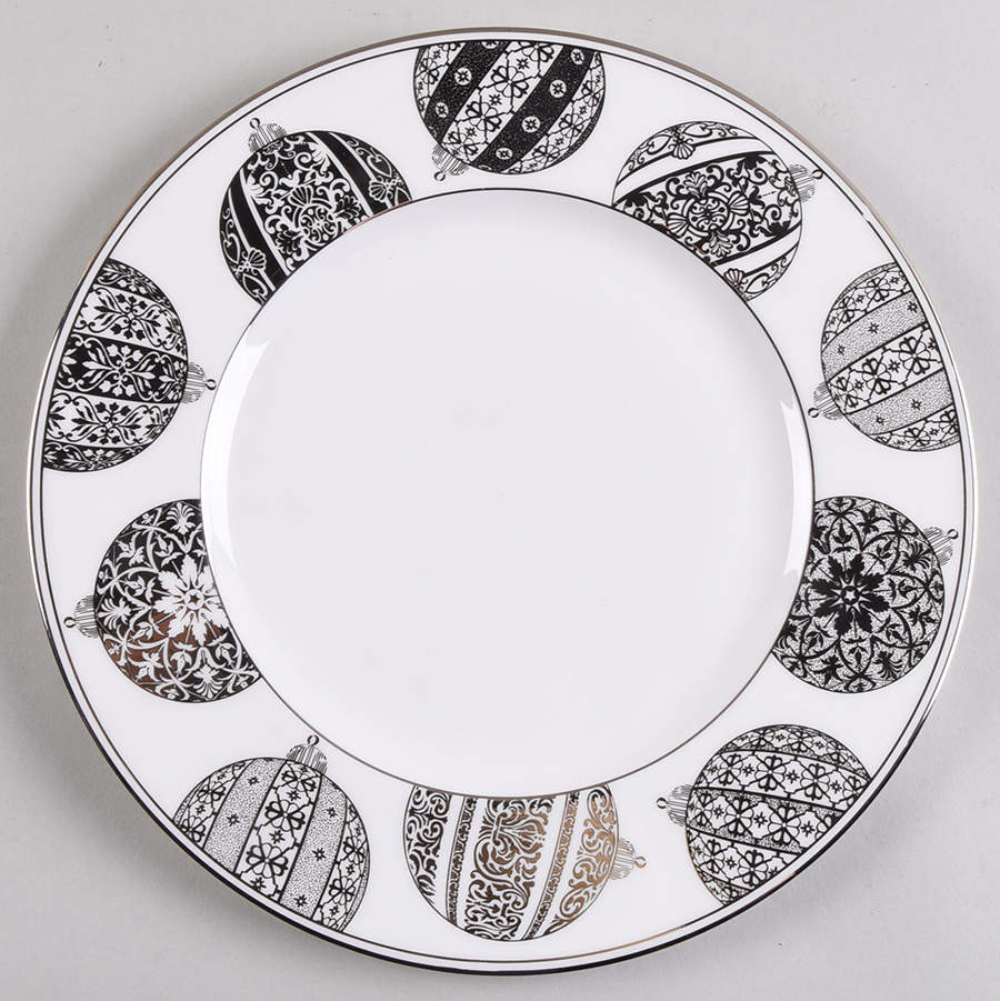 Federal Platinum Christmas Accent Luncheon Plate by Lenox-1