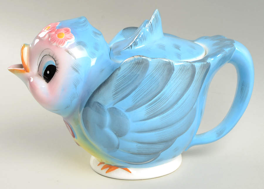 Blue Bird Teapot & Lid by Lefton-1
