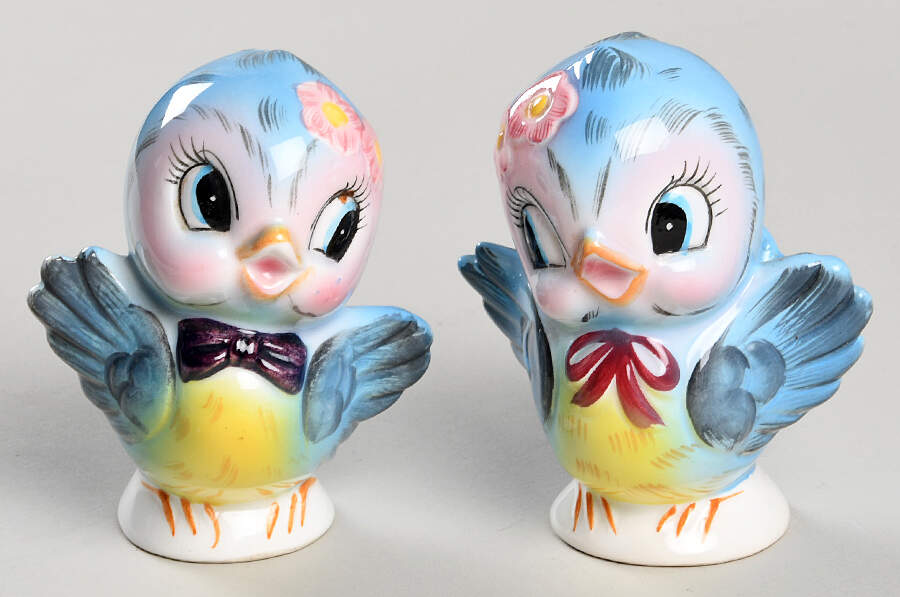 Blue Bird Salt & Pepper Set by Lefton-1