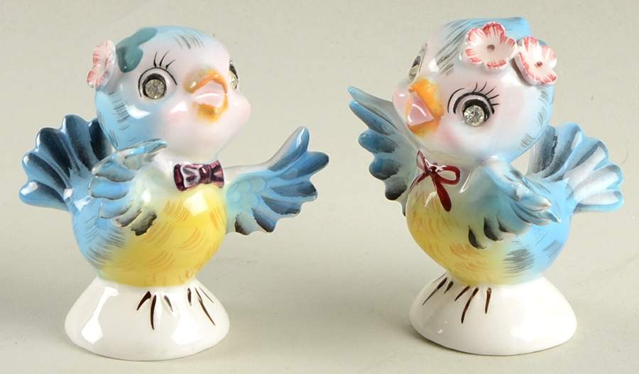 Blue Bird Salt & Pepper Set by Lefton-1