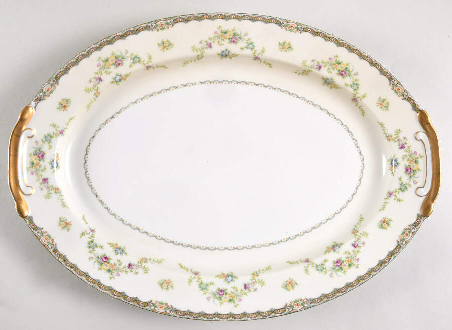 LRL3 16" Oval Serving Platter by Laurel (Japan)-1