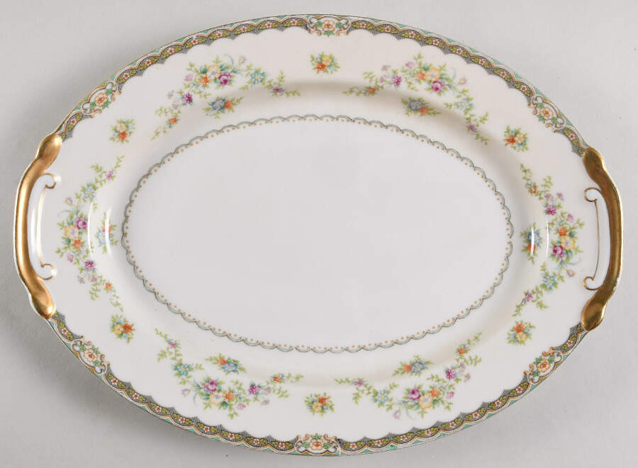 LRL3 11" Oval Serving Platter by Laurel (Japan)-1