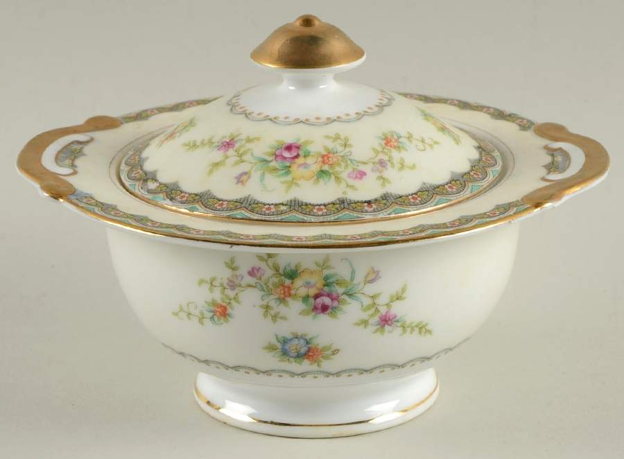 LRL3 Sugar Bowl & Lid by Laurel (Japan)-1