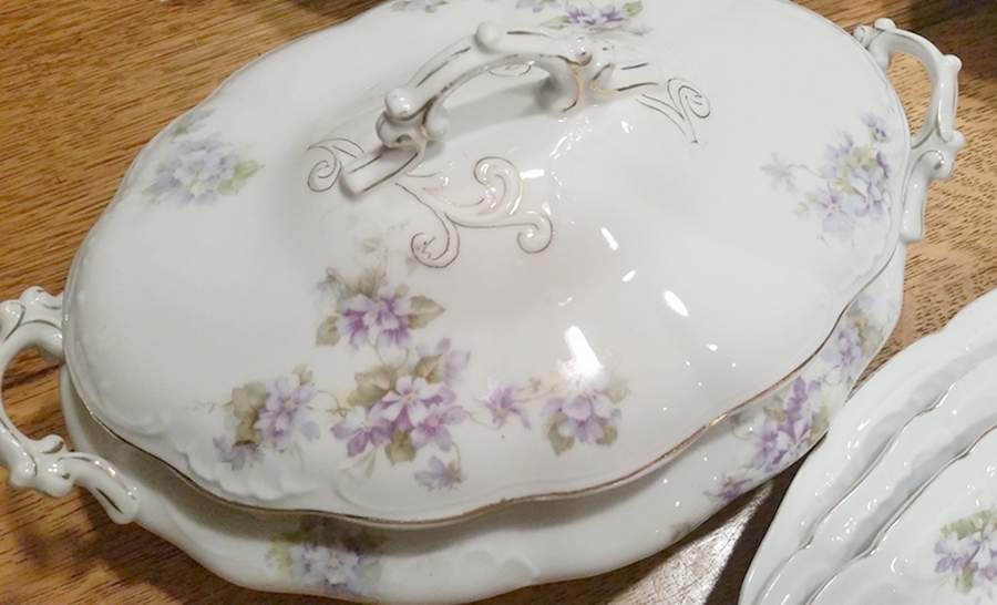 LSS46 Oval Covered Vegetable by Lazarus Straus & Sons-1