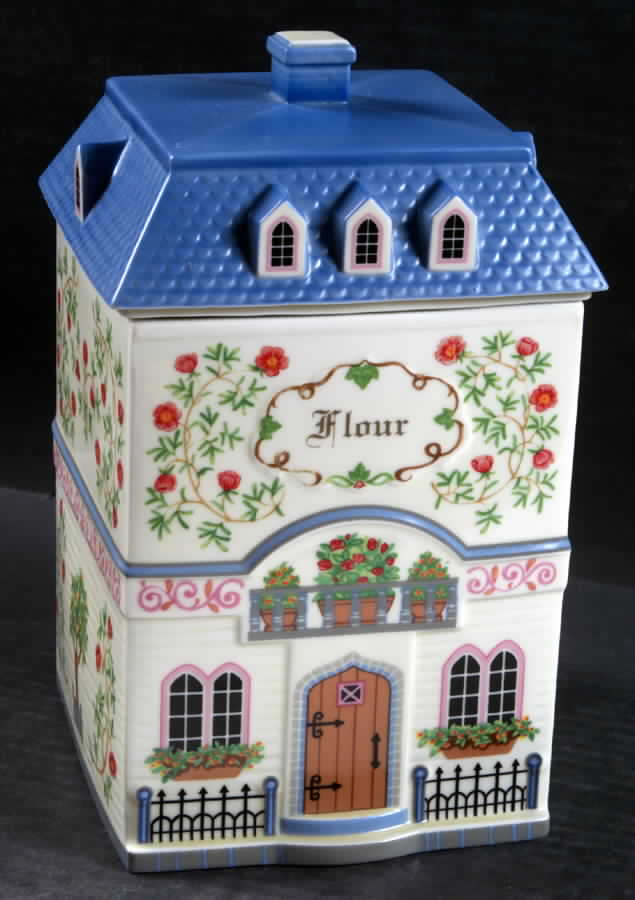 Canterbury Crossing (Giftware) Flour Canister & Lid by Lenox-1