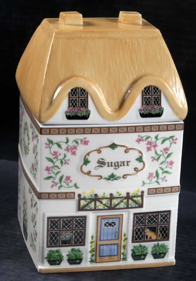 Canterbury Crossing (Giftware) Sugar Canister & Lid by Lenox-1