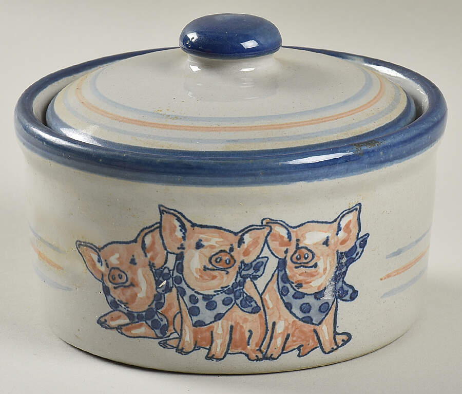 Precious Pigs Butter Tub & Lid by Louisville-1
