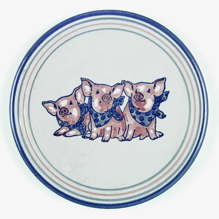 Precious Pigs Dinner Plate by Louisville-1