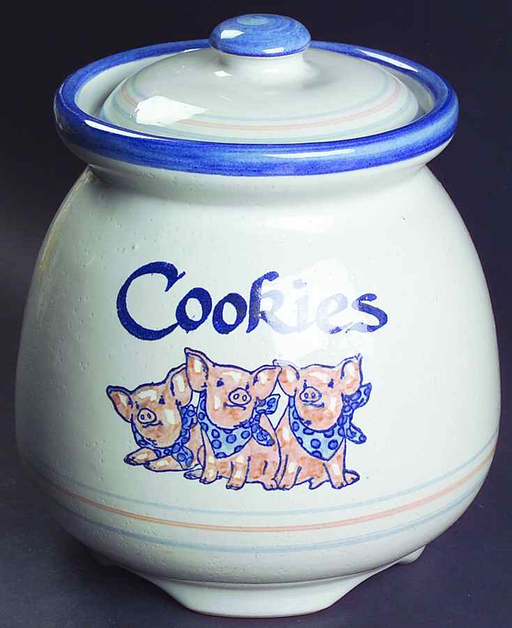 Precious Pigs Cookie Jar & Lid by Louisville-1