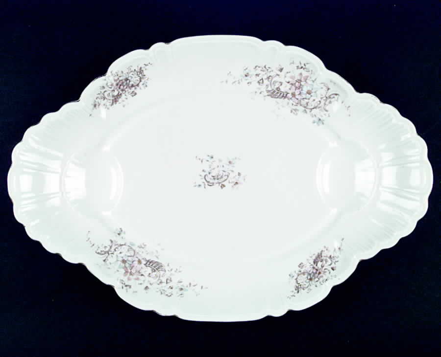 3018 12" Oval Serving Platter by Lazarus Straus & Sons-1
