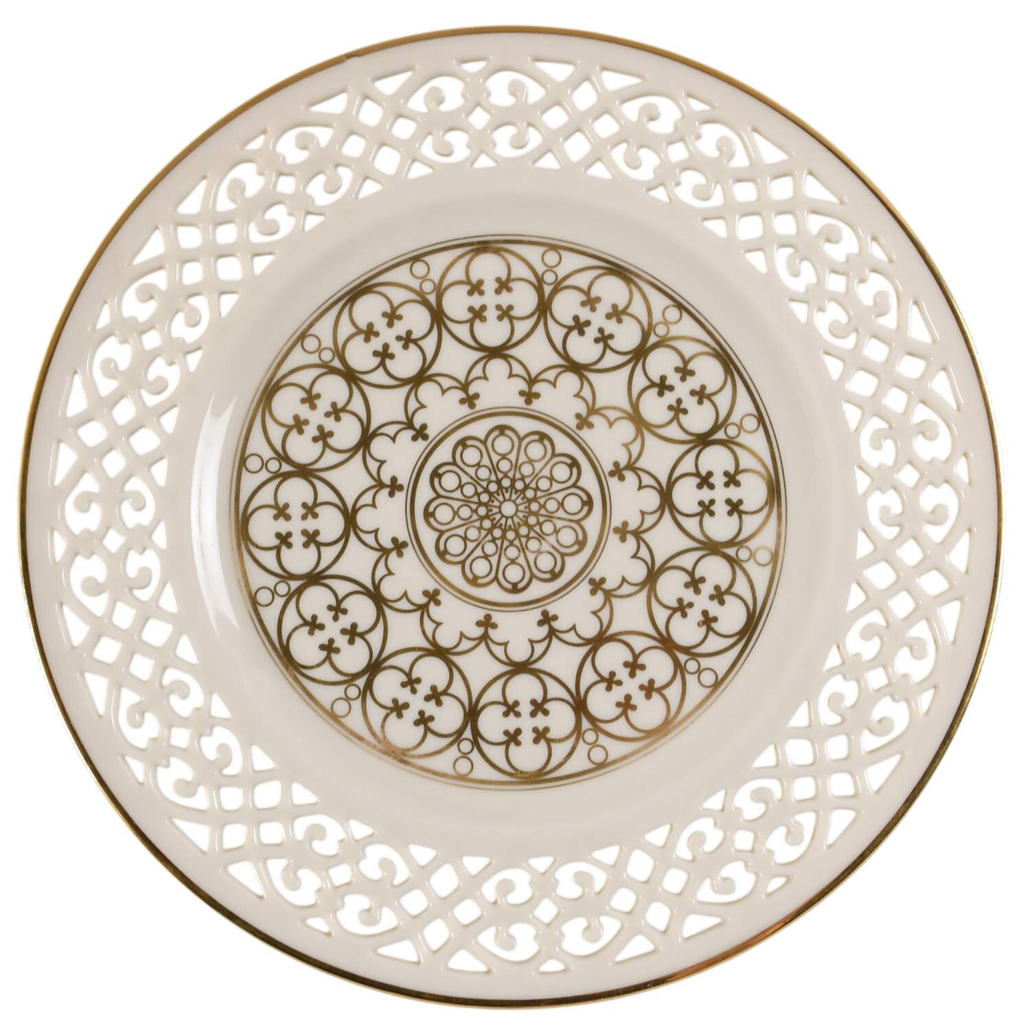 Trapunto Accent Luncheon Plate by Lenox-1