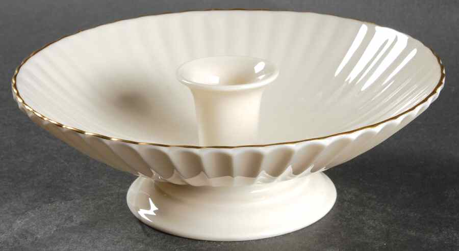 Fluted Collection Single Light Candlestick by Lenox-1