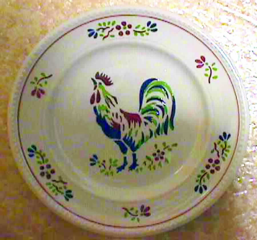 Cockade Dinner Plate by Luneville-1
